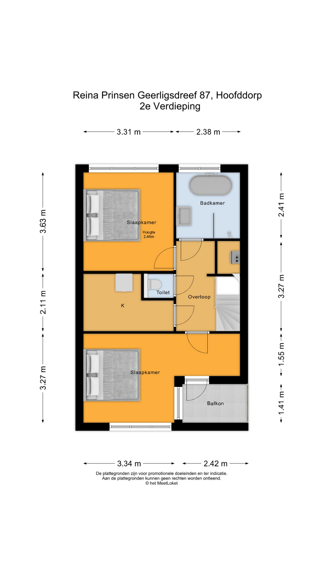 Reina Prinsen Geerligsdreef 87 , 2135 HS Hoofddorp map