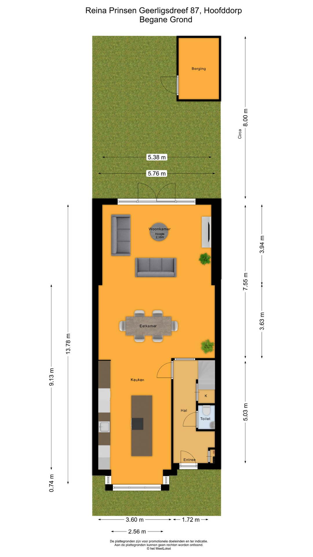 Reina Prinsen Geerligsdreef 87 , 2135 HS Hoofddorp map